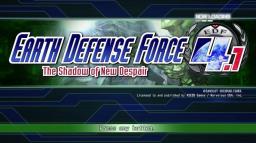 Earth Defense Force 4.1: The Shadow of New Despair Title Screen